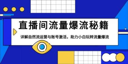 直播间流量爆流秘籍，详解自然流运营与账号激活，助力小白玩转流量爆流-颜夕资源网-第17张图片