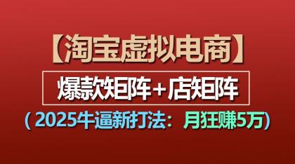 【淘宝虚拟项目】2025牛逼新打法：爆款矩阵+店矩阵，月狂赚5万-颜夕资源网-第17张图片