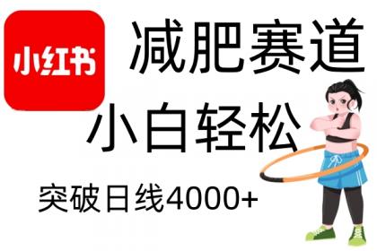 小红书减肥赛道，简单零成本，无需剪辑，不用动脑，小白轻松日利润4000+-颜夕资源网-第17张图片