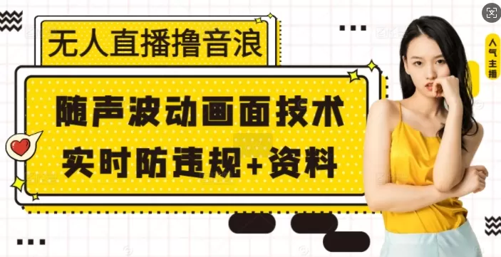 无人直播撸音浪+随声波动画面技术+实时防违规+资料-颜夕资源网-第17张图片