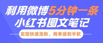 小红书利用微博5分钟一条图文笔记，实现快速涨粉，商单接到手软-颜夕资源网-第17张图片