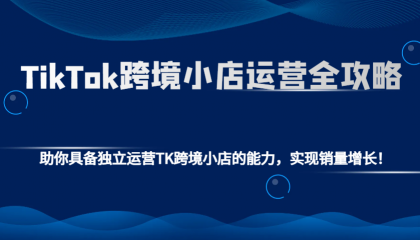 TikTok跨境小店运营全攻略：助你具备独立运营TK跨境小店的能力，实现销量增长！-颜夕资源网-第17张图片