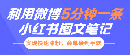 小红书利用微博5分钟一条图文笔记，实现快速涨粉，商单接到手软-颜夕资源网-第17张图片