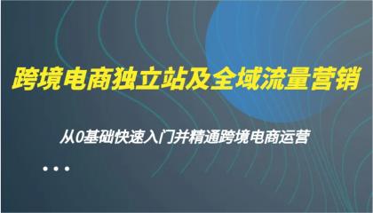 跨境电商独立站及全域流量营销，从0基础快速入门并精通跨境电商运营-颜夕资源网-第17张图片