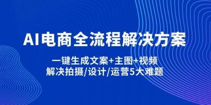 AI电商全流程解决方案,一键生成文案+主图+视频,解决拍摄/设计/运营5大难题-颜夕资源网-第17张图片