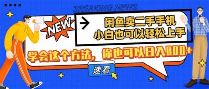 淘宝闲鱼二手手机，新手也能快速上手，懂得用这种方法，你就可以日入800-颜夕资源网-第17张图片