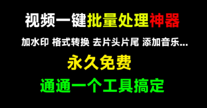 视频格式一键批量处理工具-颜夕资源网-第17张图片