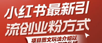 小红书最新引流创业粉方式，项目图文玩法介绍以及如何安全倒流私域-颜夕资源网-第17张图片