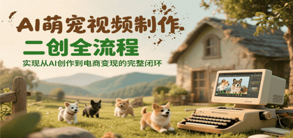 AI萌宠视频制作二创全流程，实现从AI创作到电商变现的完整闭环-颜夕资源网-第15张图片