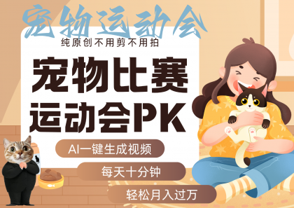 AI萌宠运动员跳水 射击 篮球 足球比赛 每天十分钟 附详细提示词文案库